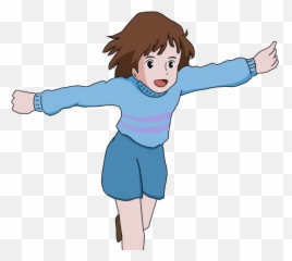 Download Hd Frisk From Undertale In Ghibli Style - Transparent Frisk Undertale Png,Frisk Png