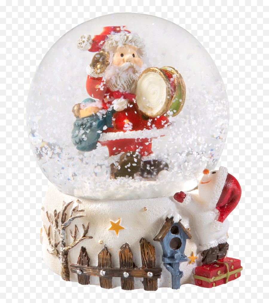 Käthe Wohlfahrt - Online Shop Snow Globe Drum Roll Santa Snow Globe Large Png,Snow Globe Png