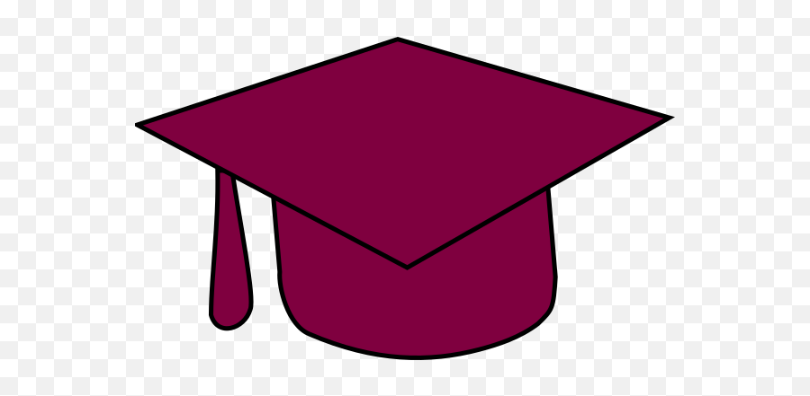 Maroon Grad Cap Clip Art - Vector Clip Art Clip Art Png,Graduation Cap Transparent Background