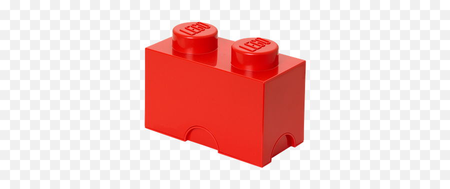 Lego Storage Brick 2 Red - Lego Bricks 1 2 Png,Lego Block Png
