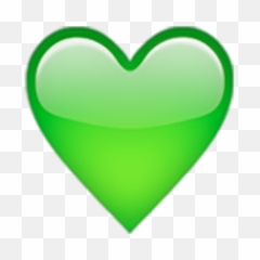 Heart Emoji Green Symbol Yellow - Png