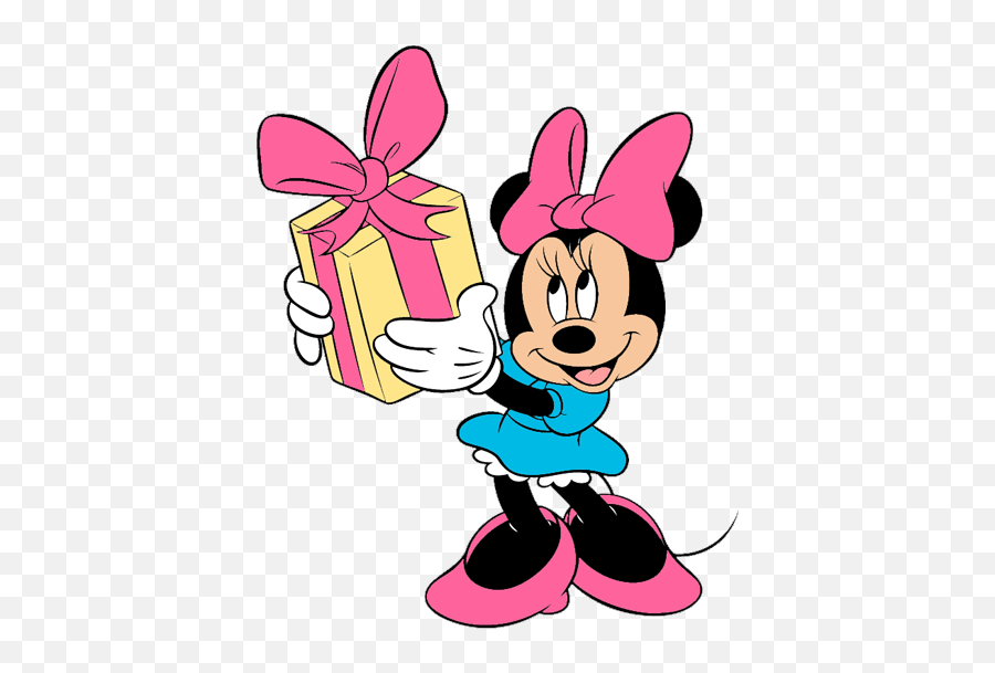 Disney Minnie Mouse Clip Art Images Galore 4 - Clipartingcom Minnie Mouse With Present Png,Baby Minnie Mouse Png