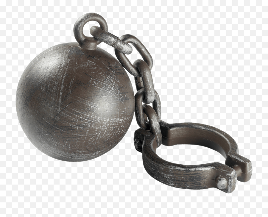 Halloween Ball And Chain Transparent Png - Stickpng Convict Ball And Chain,Chain Transparent Background