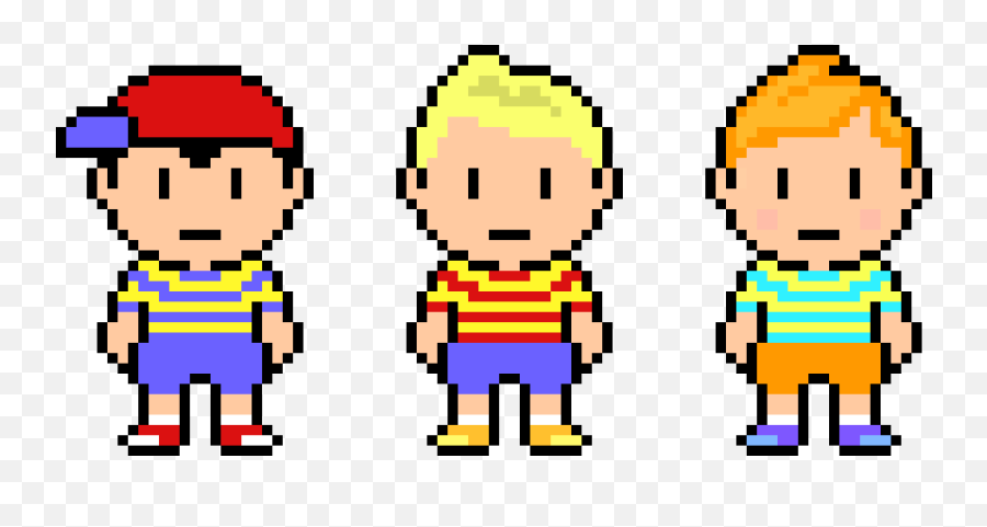 Ness Lucas And Claus Pixel Art Maker - Ness And Lucas Pixel Art Png,Ness Png