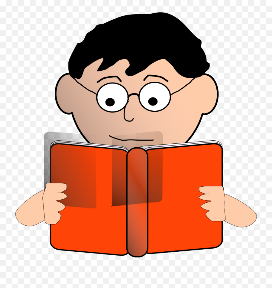 Man Reading With Glasses Png Svg Clip Art For Web - Reading Clip Art,Cartoon Glasses Png
