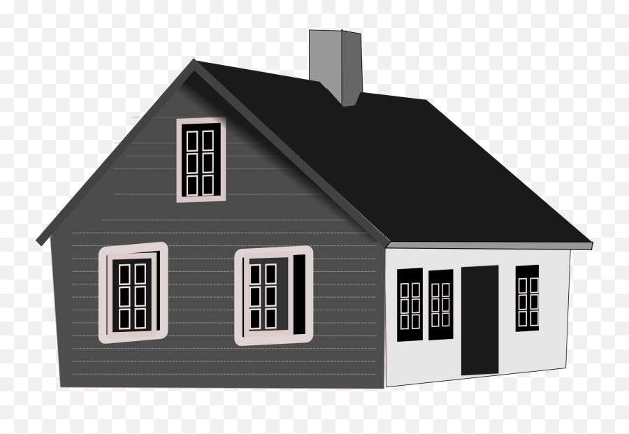 Png House Black And White Transparent - House Clip Art Transparent Background,The White House Png