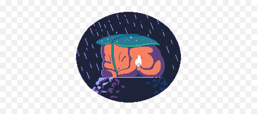 Top Rain Pixelart Stickers For Android - Illustration Png,Transparent Rain Gif