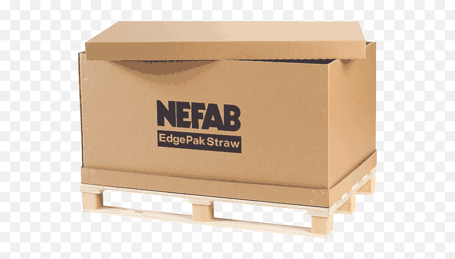 Edgepak Straw - Products Nefab Group Carton Png,Cardboard Box Transparent