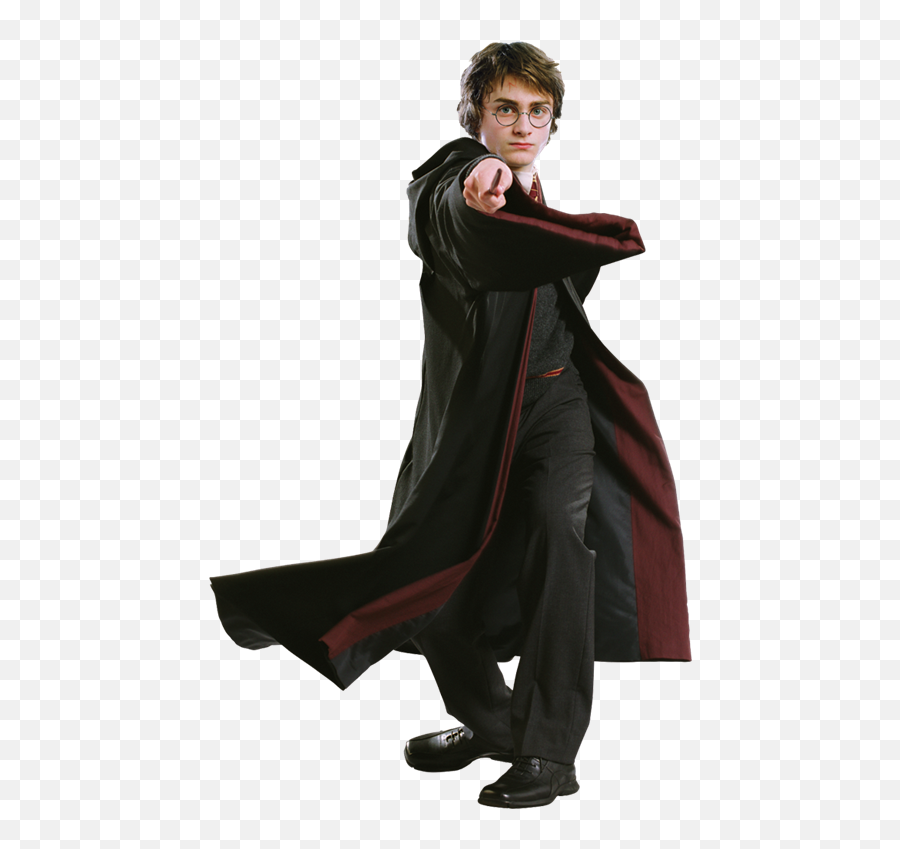 Download Image Royalty Free Library In Robe With Wand Motion - Harry Potter Full Length Png,Harry Potter Wand Png