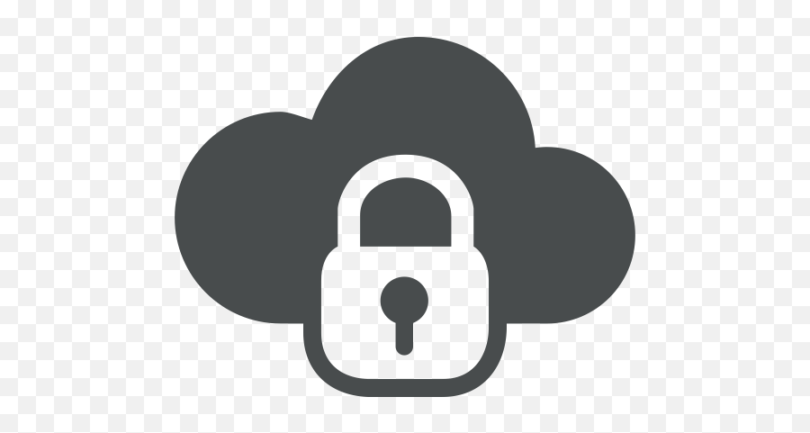 Password Protect Lock Cloud Computing - Cloud Based Security Icon Png,Cloud Computing Png