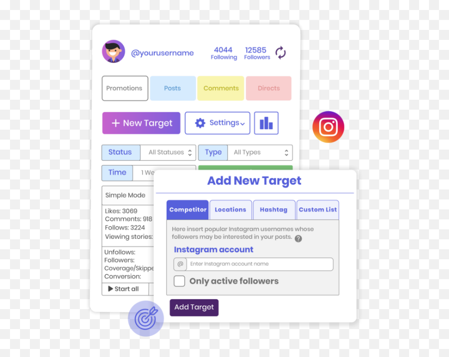 Instagram Bot To Get Real Followers And Likes - Instagram Bot Tool Png,Unsta Logo