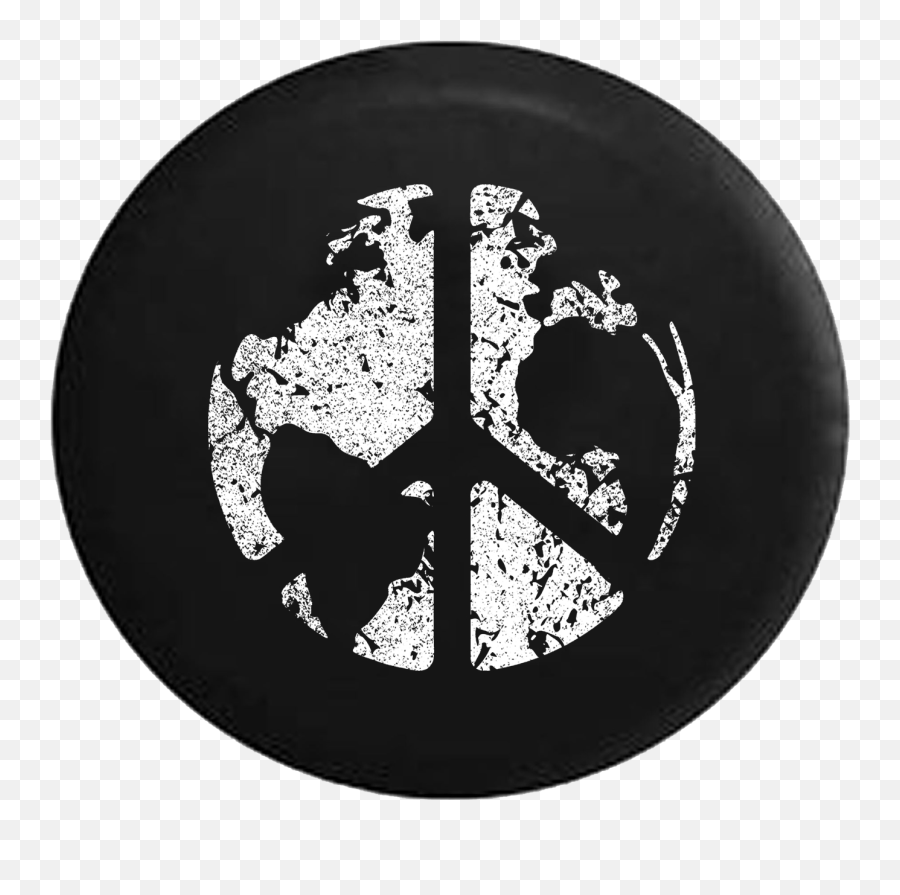 World Peace Sign Global Harmony U0026 Love Spare Tire Cover Jeep Rv 32 Inch - Walmartcom World Peace Global Harmony Png,Peace Sign Logo