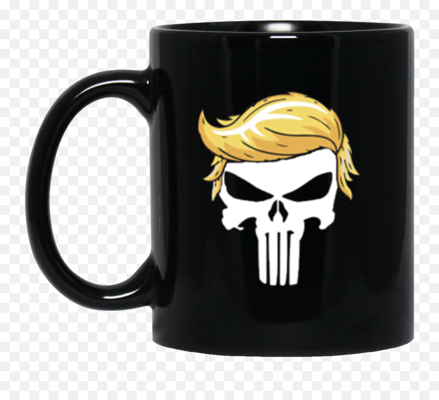 Donald Trump Punisher Skull Parody 11 - Hd Skull Black Background Png,Trump Punisher Logo