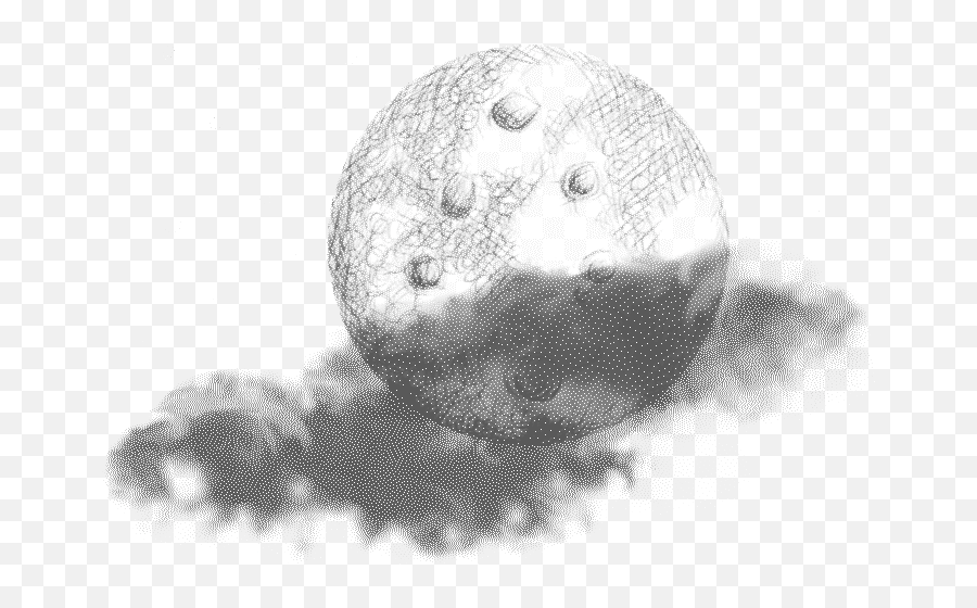 Moon Gif Transparent 6 Images - Drawing Moon Transparent Black And White Png,Moon Gif Transparent