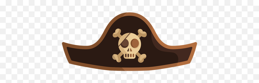 Pirate Skull Captain Hat Icon - Gorro De Pirata Animado Png,Captain Hat Png