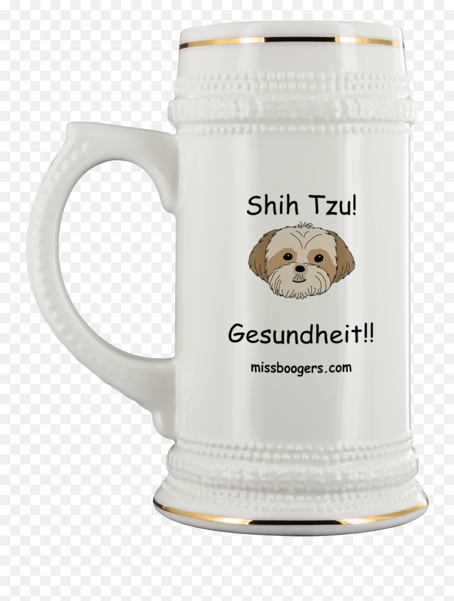 Beer Stein U2013 Shih Tzu Gesundheit 22 Oz Miss Boogers - Serveware Png,Shih Tzu Png