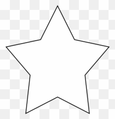 5 - point Star Clipart Transparent Background White png