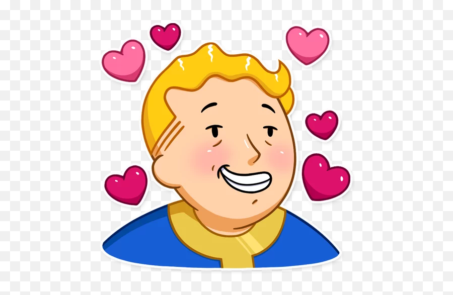 Telegram Sticker 22 From Collection Fallout Vault Boy - Vault Boy Love Png,Vault Boy Transparent