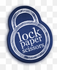 Lock Paper Scissors Logo 600px - Circle png