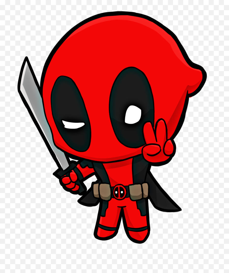 Deadpool Deadpool2 Cute Freetoedit - Dibujos Animados De Deadpool Png,Deadpool 2 Logo
