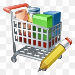 Shopping Basket Icon Png - Writing Implement