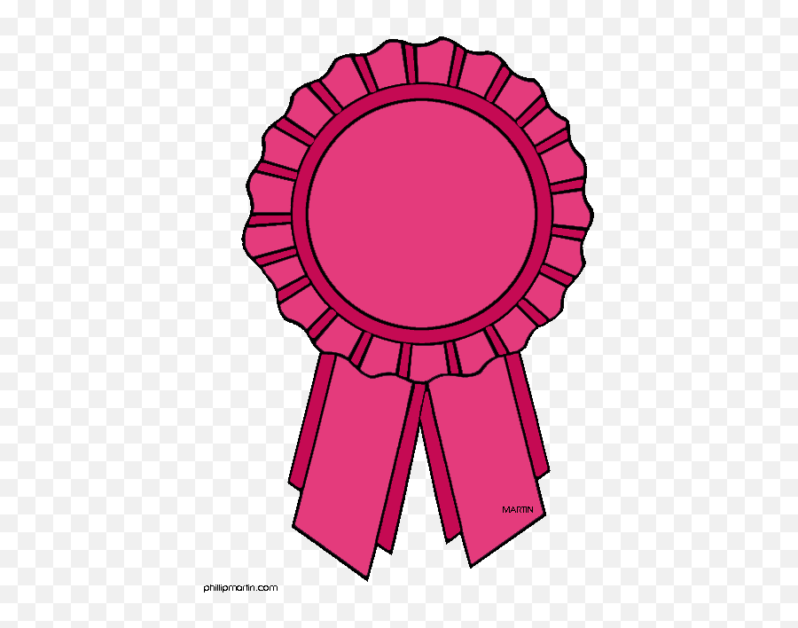 Award Ribbon Clipart Pink - Clip Art Library Clipart Pink Rosette Png,Pink Ribbon Icon