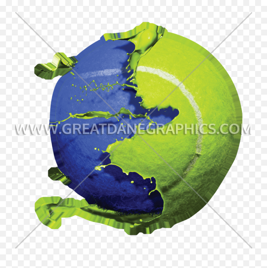 Paintball Tennis Ball Production Ready Artwork For T - Shirt Earth Png,Tennis Ball Png