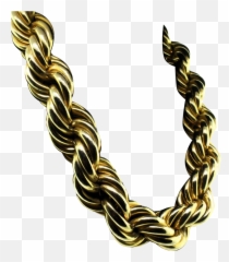 Library Necklace Jewellery Gold Clipart - Rope Chain Png