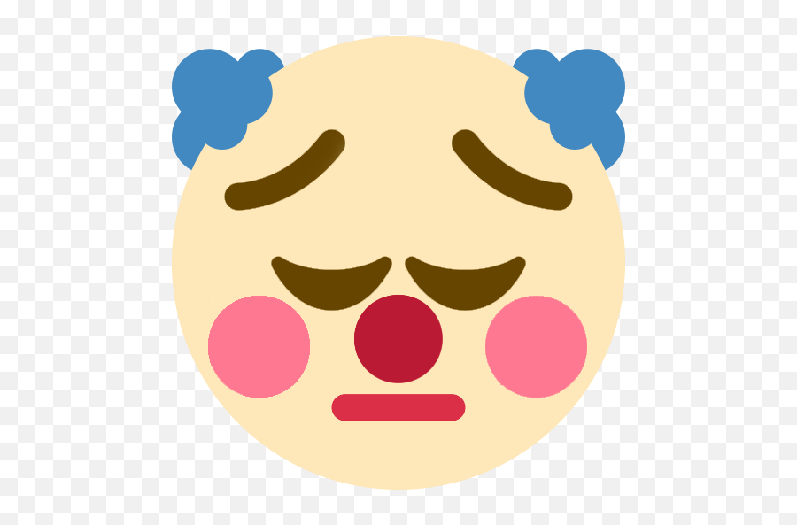 Pensiveclown - Transparent Clown Emoji Png,Pensive Emoji Transparent