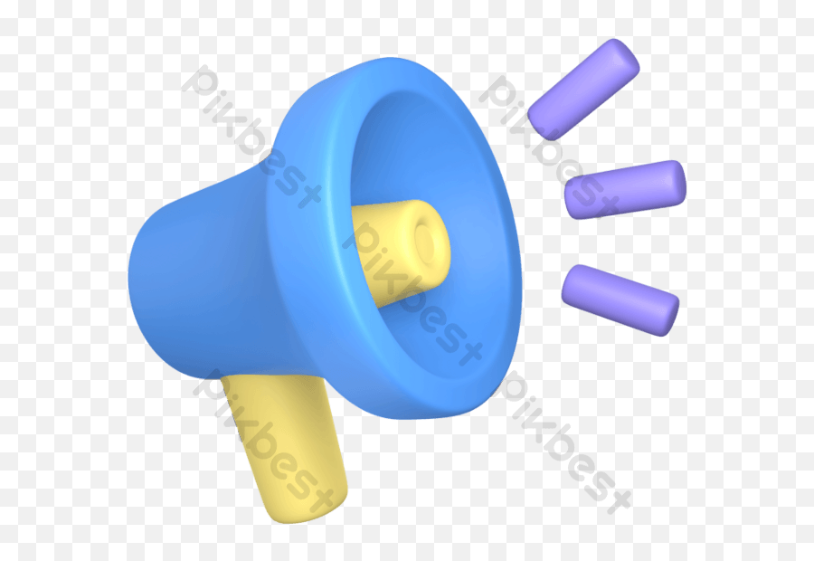 3d Icon Megaphone Announcement Illustration Object Png - Cylinder,Free Megaphone Icon