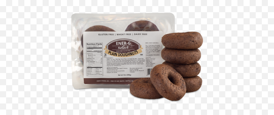 Ener - G Select Plain Doughnuts Plain Chocolate Donut Png Transparent,Doughnut Png