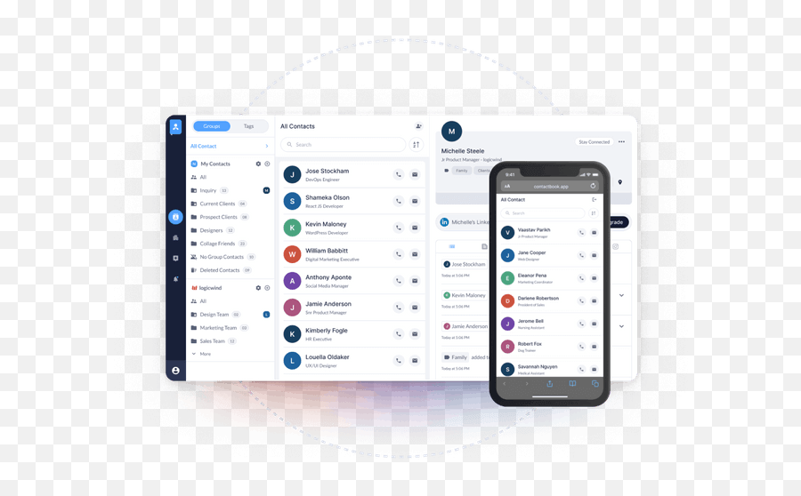 Simple U0026 Free Cross - Platform Contact Manager App For Businesses Technology Applications Png,Android Contacts App Icon