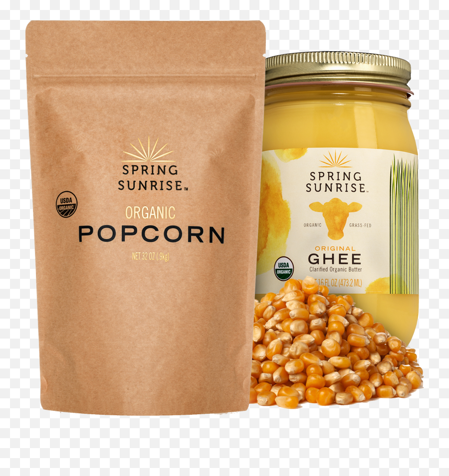Organic Popcorn U0026 Ghee - Combo Pack Paste Png,Popcorn Kernel Icon