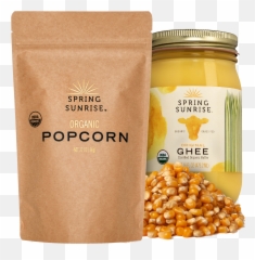 Organic Popcorn U0026 Ghee - Combo Pack Paste png