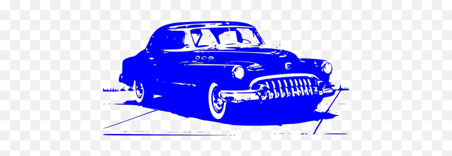 Blue Vintage Car Png Svg Clip Art For Web - Download Clip Car Old Cartoon,1950s Icon