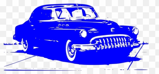 Blue Vintage Car Png Svg Clip Art For Web - Download Old Cartoon