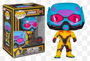 Funko Pop Marvel Blacklight - Thanos Captain Marvel U0026 Ant Ant Man Blacklight Pop Png,Antman Icon