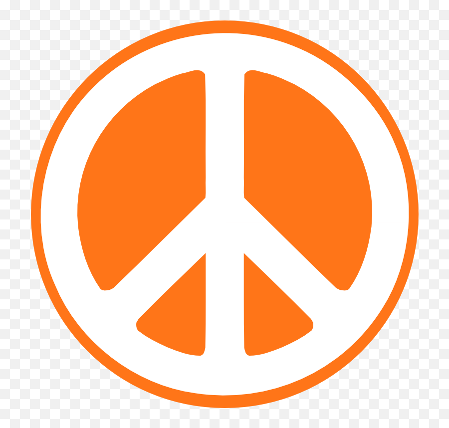 Pumpkin Peace Sign Sticker Circle 4 25 - Signo De Amor Y Paz Png,Peace Logos