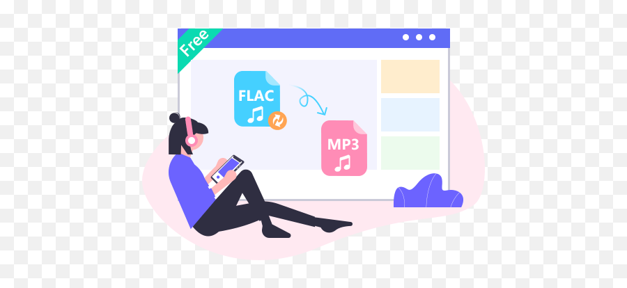 Flac To Mp3 Converter - Convert Flac File To Mp3 Audio For Png,Flac File Icon