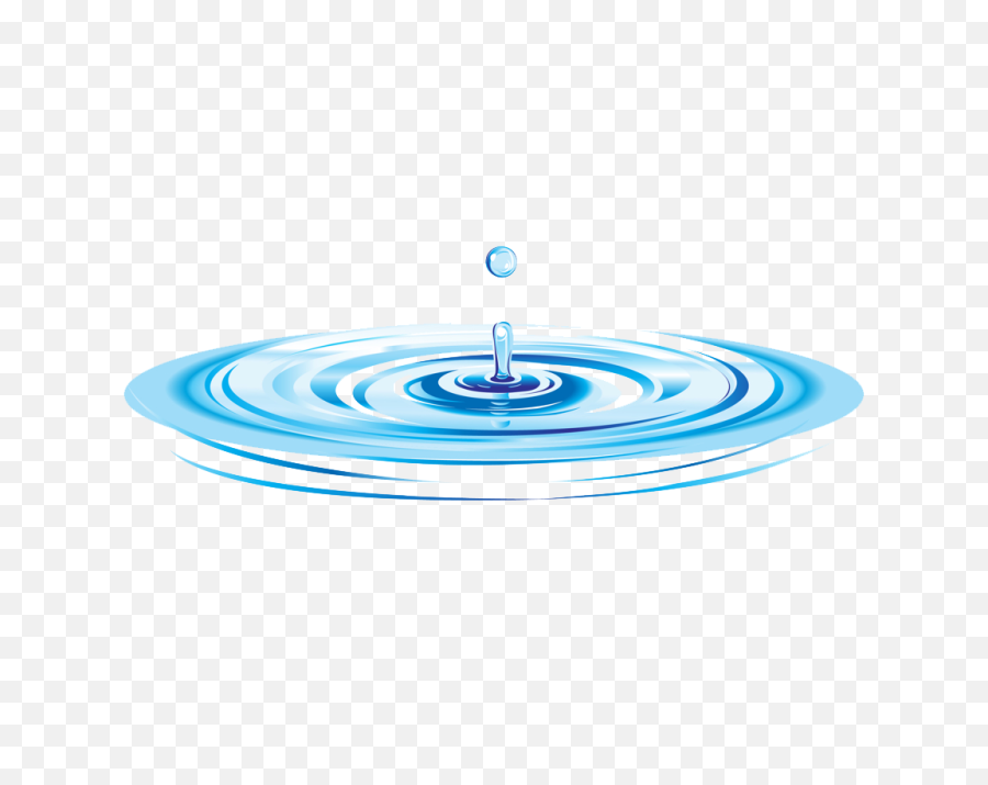 Ripples Png Transparent Image - Drop Of Water Drawing,Ripples Png