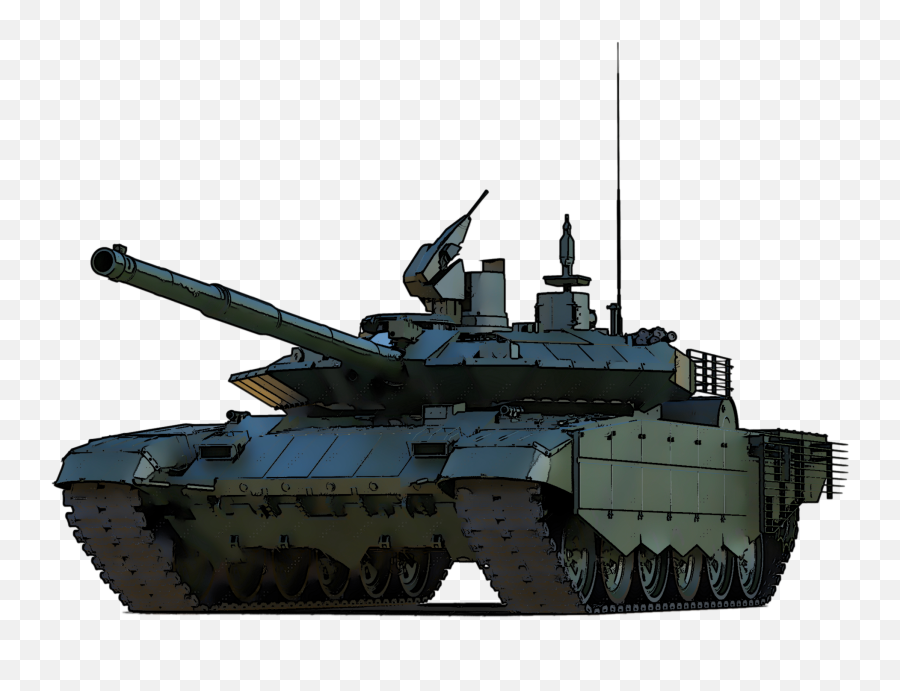 Main Battle Tank Realistic Style Png - T 90 Tank Png,Tank Transparent Background