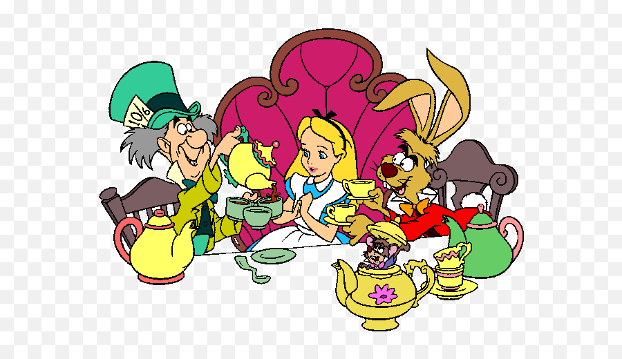 Alice Tea Party - Alice In Wonderland Tea Party Png,Alice In Wonderland Png