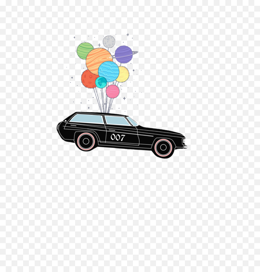 Download Hd Flying Car Womenu0027s Printed Tee - Astronaut In Classic Car Png,Flying Car Png
