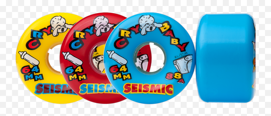 64mm Cry Baby Wheels - Seismic Skate Seismic Cry Baby Png,Crybaby Png