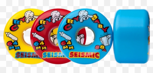 64mm Cry Baby Wheels - Seismic Skate Seismic Cry Baby Png,Crybaby Png