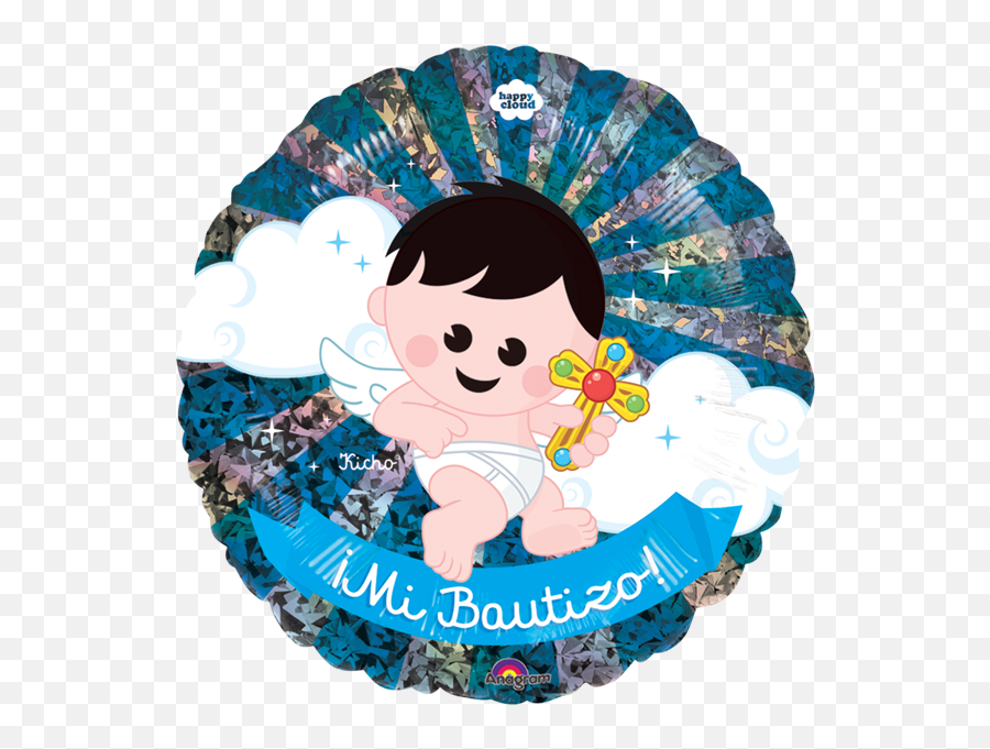 Globo Mi Bautizo Niño Clipart - Full Size Clipart 2498417 Happy Cloud Globo Png,Globo Png