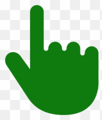 Thumb Tack Clipart Svg - Green Hand Icon Png Full Size PNG