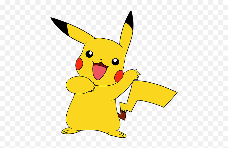 Easy Pikachu Clipart - Pokemon Pikachu Png,Pikachu Transparent