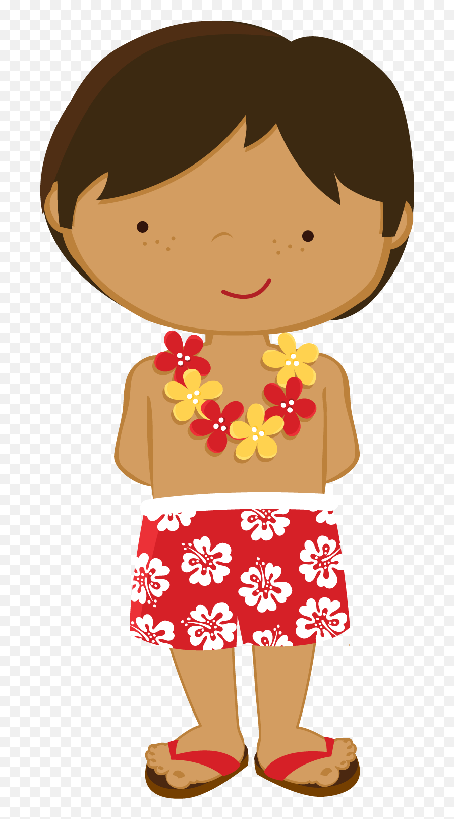Clip Art - Hawaiian Boy Clipart Png,Luau Png