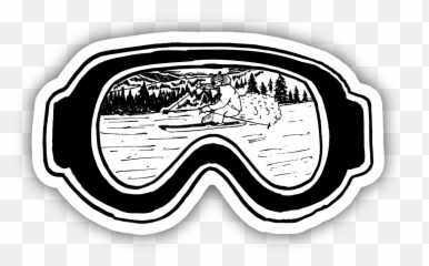 Ski Goggles Sticker - Snow png